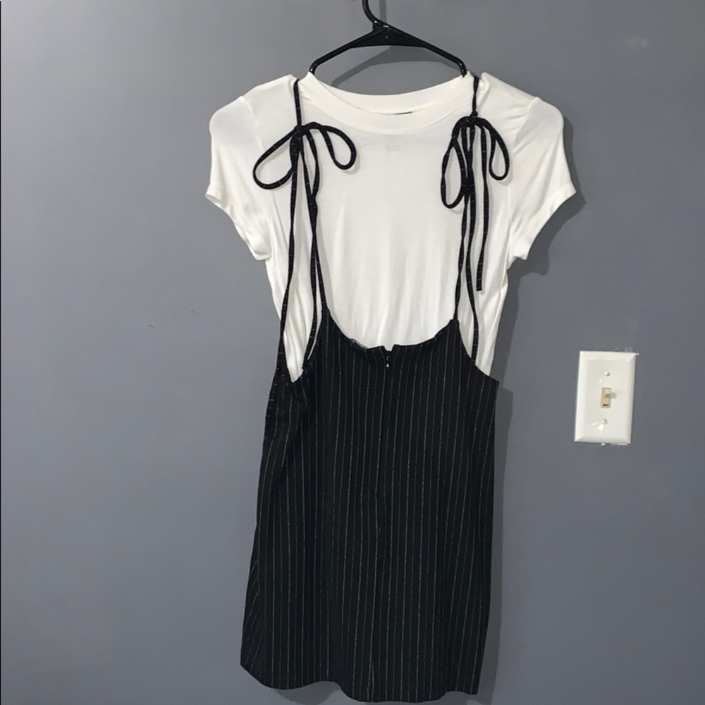 Forever 21 Tshirt Tie Strap Dress